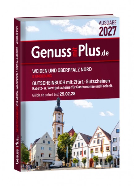 Gutscheinbuch Genuss mit Plus Weiden und Oberpfalz Nord 2027