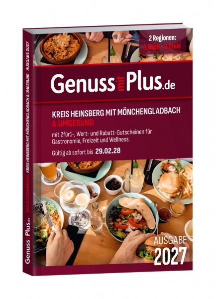 Gutscheinbuch Genuss mit Plus Heinsberg 2027