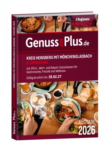 Gutscheinbuch Genuss mit Plus Heinsberg 2026