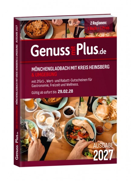 Gutscheinbuch Genuss mit Plus Mönchengladbach 2027